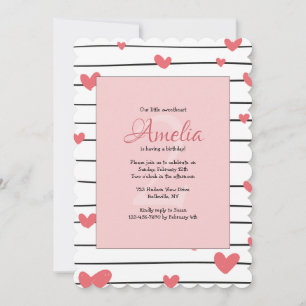 Dos corações convite abundante