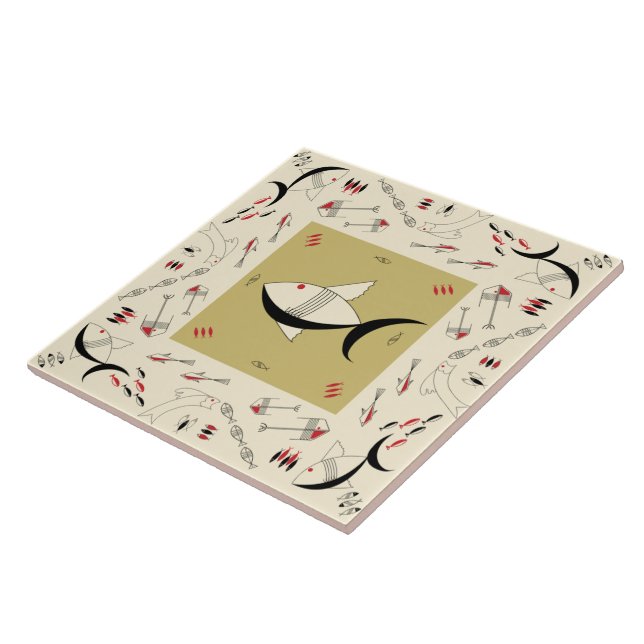 Dos PEIXES FABULOSOS dos anos 50 do azulejo (Lateral)