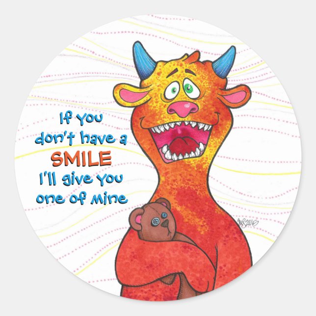 Dot Monster, adesivo (Frente)