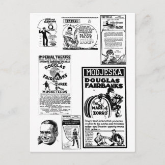 Douglas Fairbanks Anúncios de filmes silenciosos
