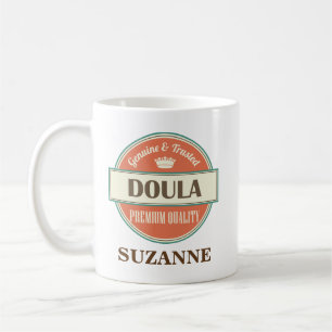 Doula personalizou o presente da caneca do