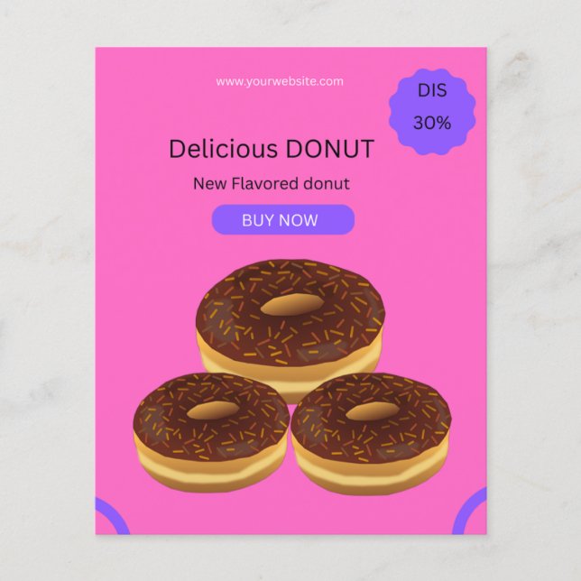 Dounts design flyer (Frente)