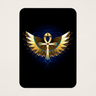 Dourada Ankh com Asas