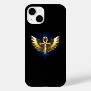 Dourada Ankh com Asas
