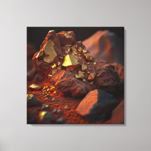 Dourada Aproximação: Canvas da Terra Vermelha