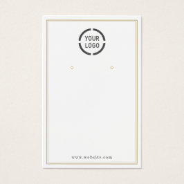 Dourada bordas personalizadas exibição de brinco b