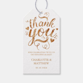 Dourada Caligrafia Obrigado A Favorecer Etiquetas