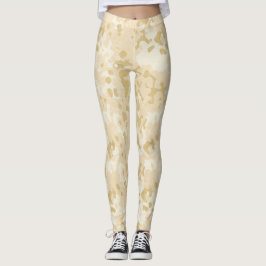 Dourada camuflagem Leggings