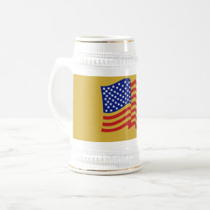 Dourada Caneca de cerveja Patriótica de Cerveja do