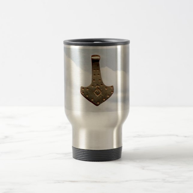 Dourada caneca de viagem Thor Hammer (Centro)
