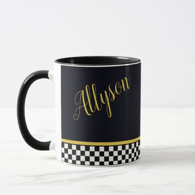 Dourada caneca personalizada de glamour (Esquerda)