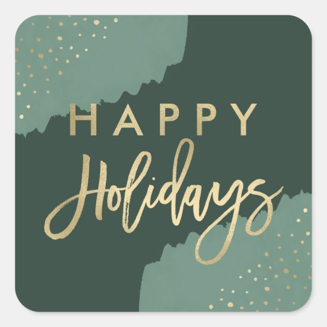 Dourada Confetti | Adesivos de férias (Frente)