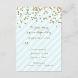 Dourada Confetti Sky Blue Stripes RSVP