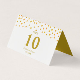 Dourada Confetti sobre Casamento Negro e Branco