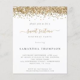 Dourada do orçamento - 16 Doce Convite