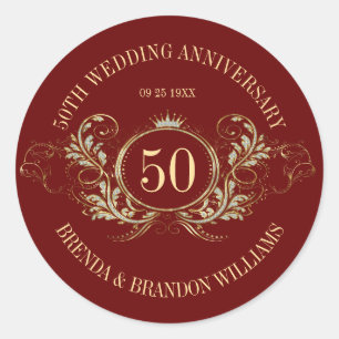 Dourada e prata com um adesivo quadrado