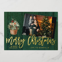 Dourada e verde, Feliz Natal 4, Foto Múltipla
