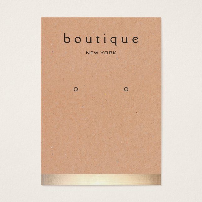 Dourada faixa Kraft com escuta (Frente)