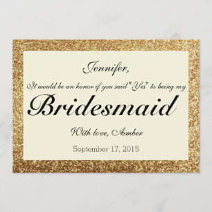 Dourada Glitter Você Será Meu Convite Para A Mad