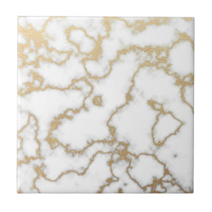 Dourada Marble Sparkly Glitter Moderno Simples