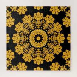 Dourada Quebra-cabeça de serra-de-vidro decorativo