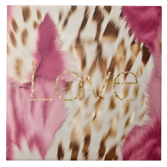 Dourada rosa Branca Sudoeste Glitter Love (Frente)