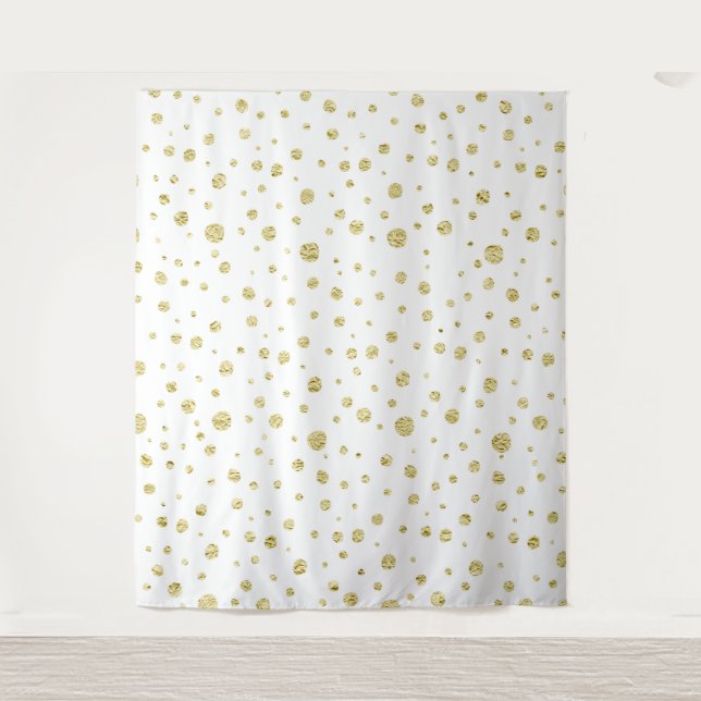 Dourada Tapeçaria de Fundo de Fotos de Ponto Spark (Frente)