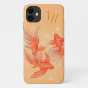 Dourada tatuagem de peixes koi Art Case-Mate capas