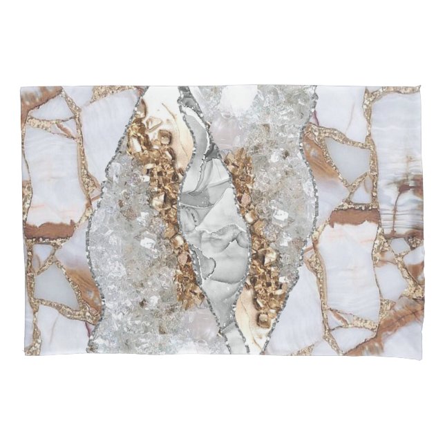 Dourada textura líquida elegante de luxo (Frente)