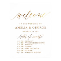 Dourada Tipografia Script Elegante Poster