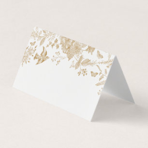 Dourada Toile De Jouy Floral Place Mesa Decor