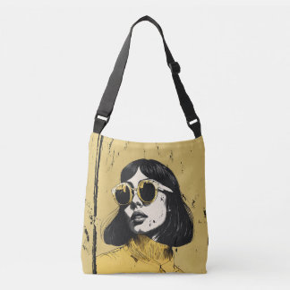Dourada Vintage Vibes Retro Retrato Tote Bag