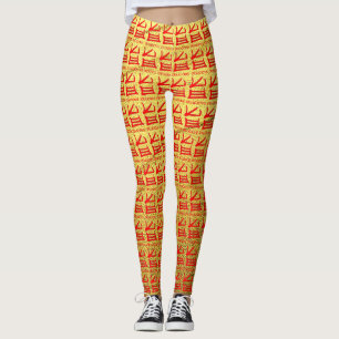 Douradas leggings deliciosas