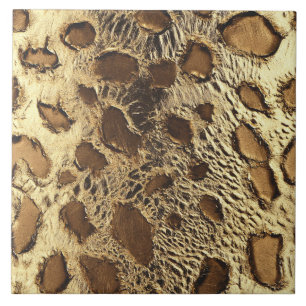 Douradas Manchas Metálicas Leopardo