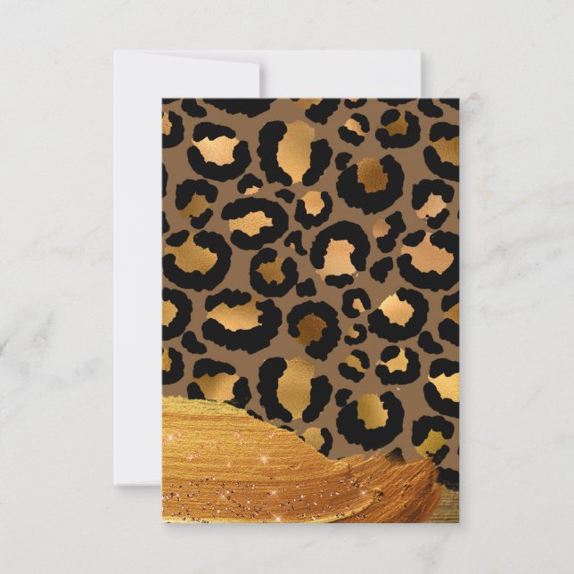 Douradas tiras na pele de Chita com Glamor Metálic (Frente)