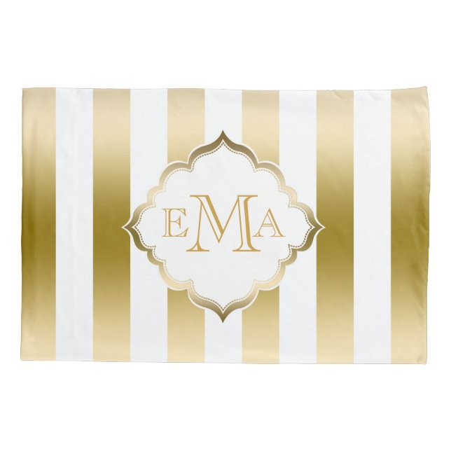 Douradas Verticais E Listras Brancas (Verso)