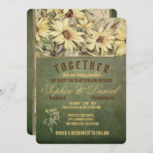 Douradas Visitas Sobre Convites De Casamento Sage