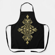 Dourado brilho e preto