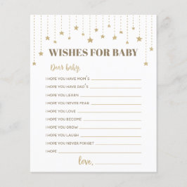 Dourado brilho Pequeno Chá de Estrela Desejo para