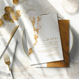 Dourado Casamento de Glitter moderno Marble ID816