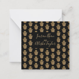 Dourado casamento indiano hamsa Henna Anúncio