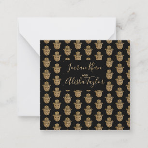 Dourado casamento indiano hamsa Henna Anúncio