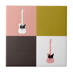 Dourado Chocolate Rosa Ivory Pink White Guitarra