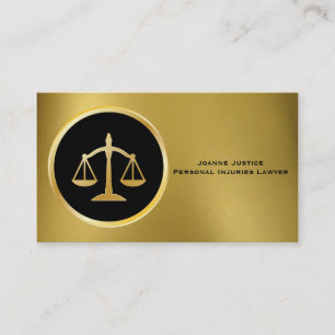 Dourado com escalas de Cartões de visitas de Just
