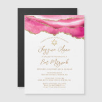 Dourado cor-de-rosa moderno, Glitter Agate Bat Mit