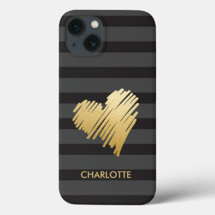 Dourado Coração Limpo Personalizado