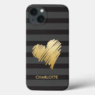 Dourado Coração Limpo Personalizado