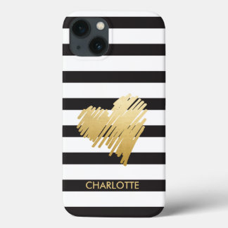Dourado Coração Limpo Personalizado