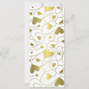 Dourado corações encaracolados