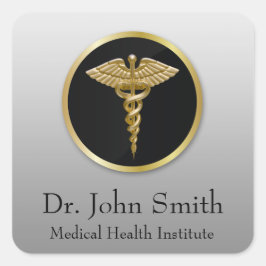 Dourado curso médico profissional - adesivo